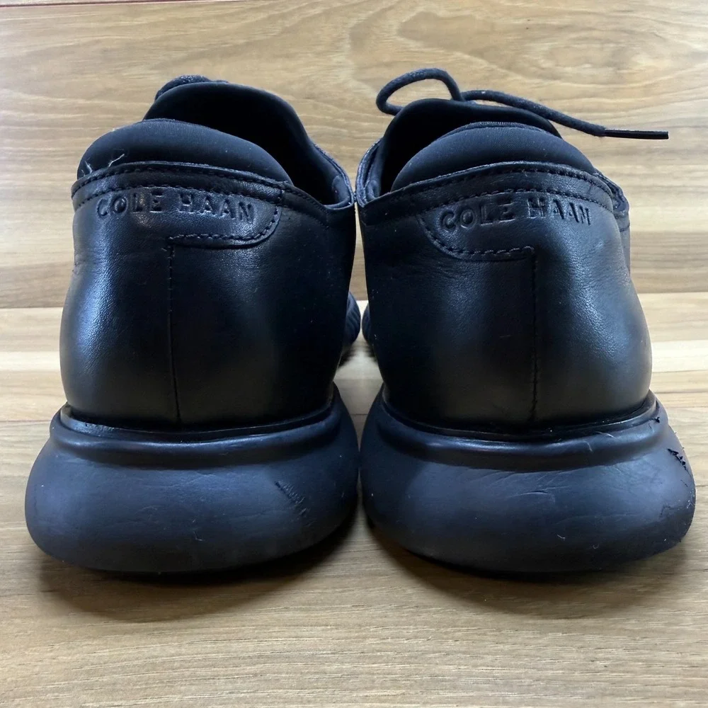 Cole Haan Zero Grand Perforated Laser Cut Oxford 12 W Black Leather Business